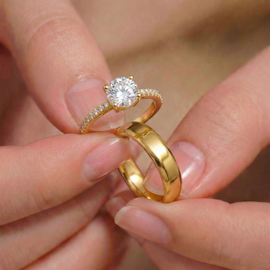 Anillo Promesa Clasico – Set para Pareja