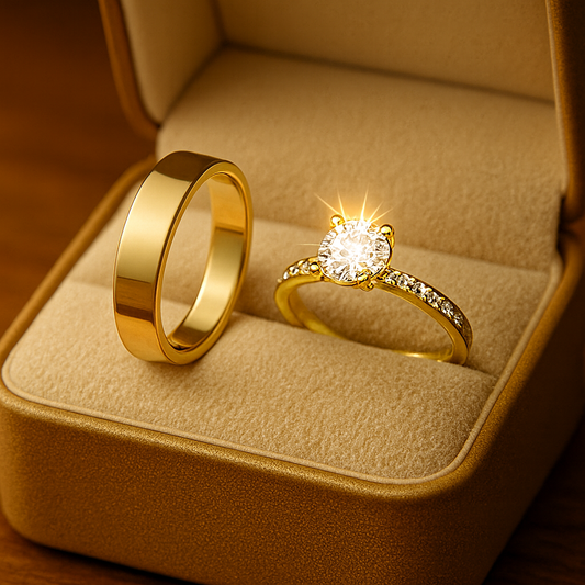 Anillo Promesa Clasico – Set para Pareja