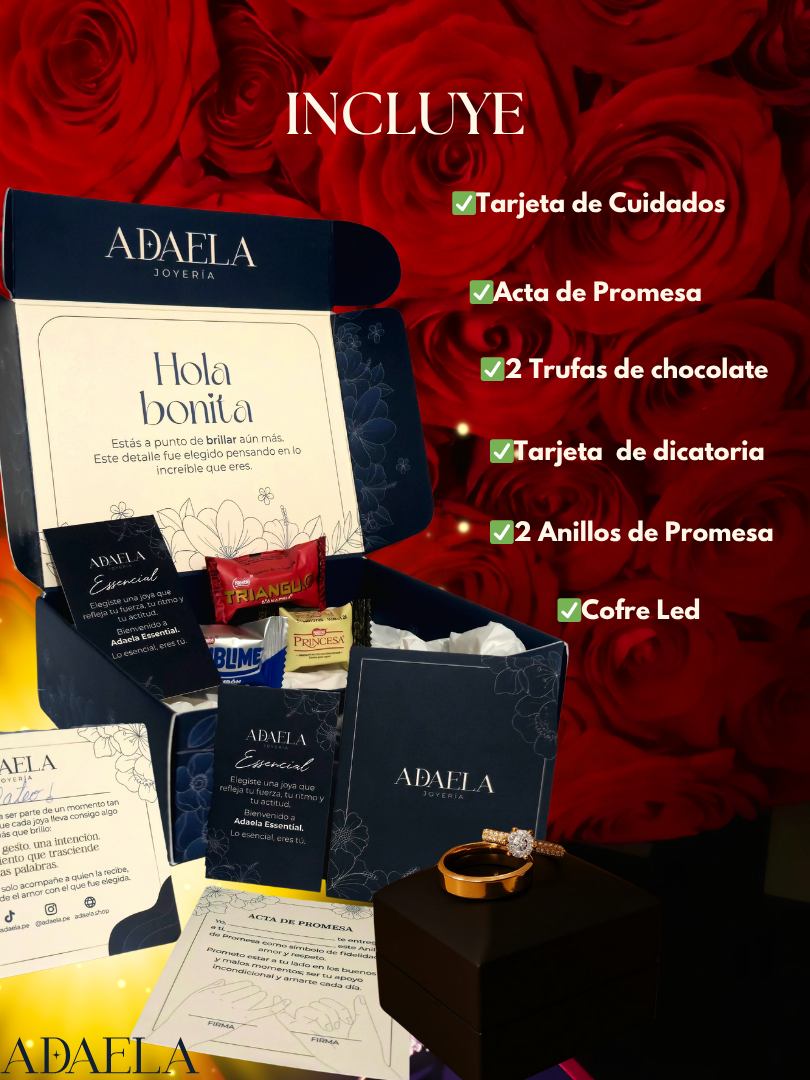 Anillo "Alma" - Conjunto Promocion (Box con argolla varon de regalo)