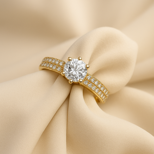 Anillos Promesa Queen – Set para Pareja