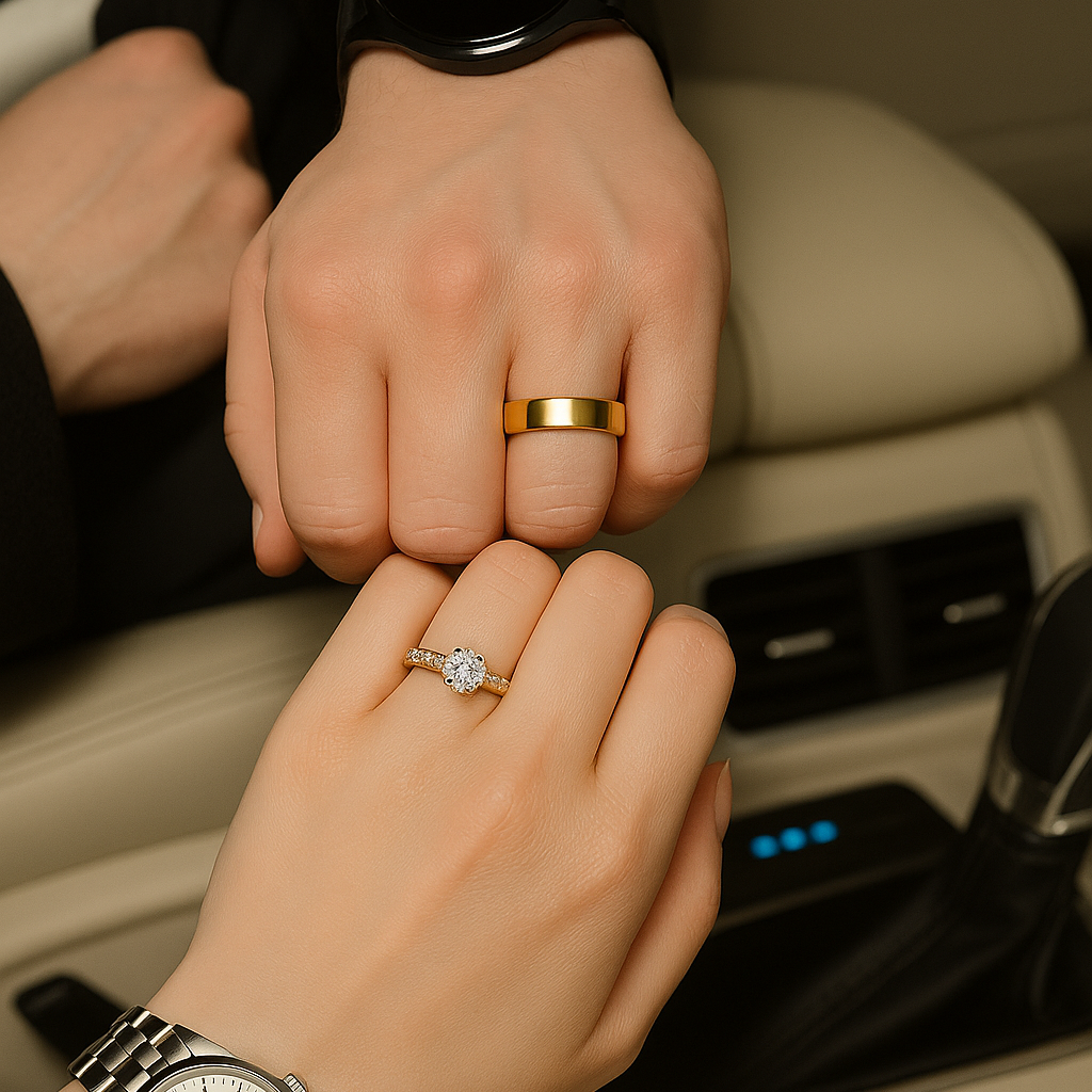 Anillo Promesa Clasico – Set para Pareja