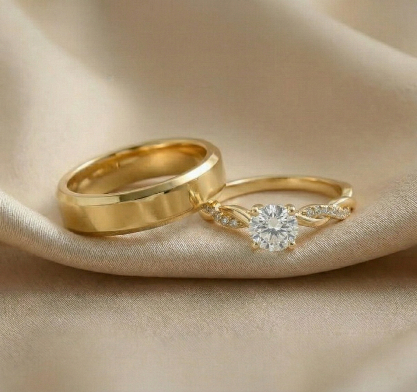 Anillos Promesa Lazos eternos – Set para Pareja