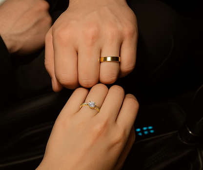 Anillos Promesa Lazos eternos – Set para Pareja