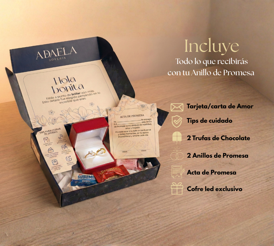 Anillos Promesa Queen – Set para Pareja